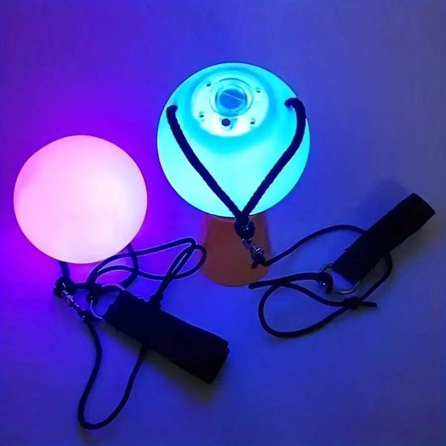 Soft-light Rotating POI Ball LED Luminous Rainbow Gradient High-speed