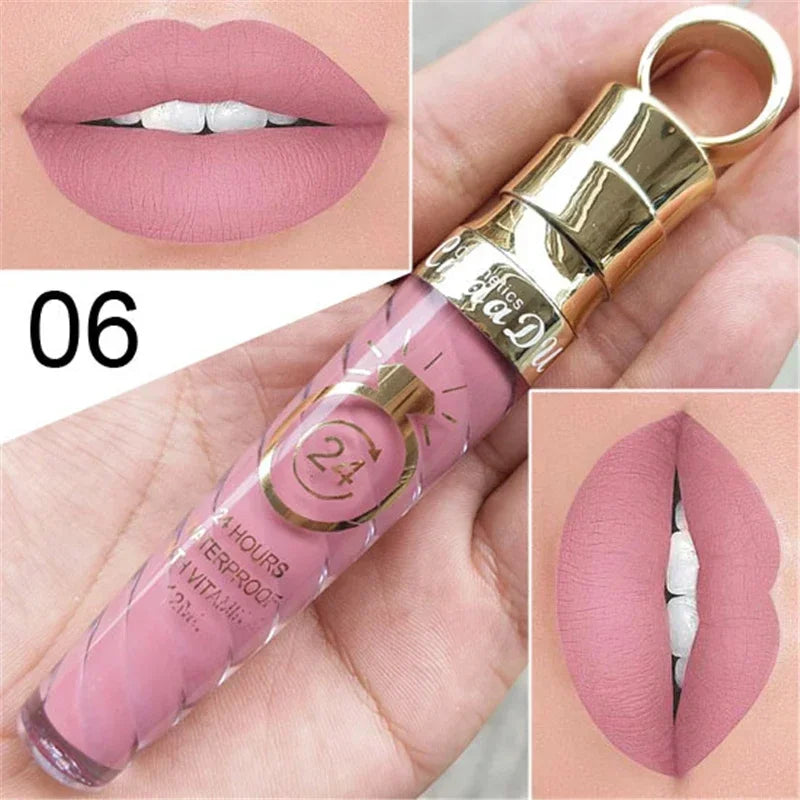 Make Up Lips Matte Liquid Lipstick Waterproof Long Lasting Sexy Zpaxo 06