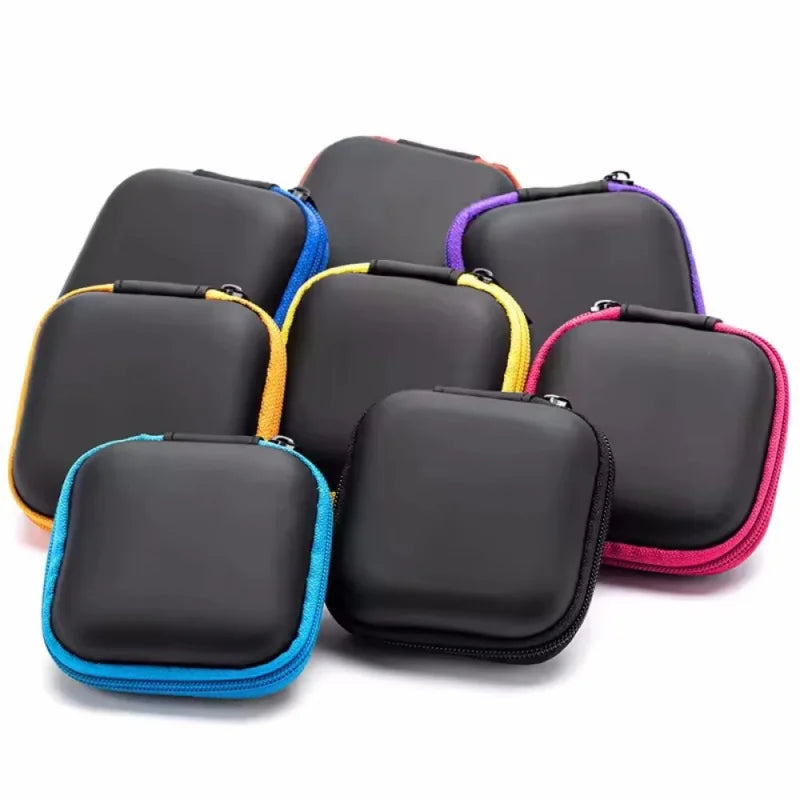 Hard EVA Earphone & Cable Organizer Case – Compact Travel Pouch