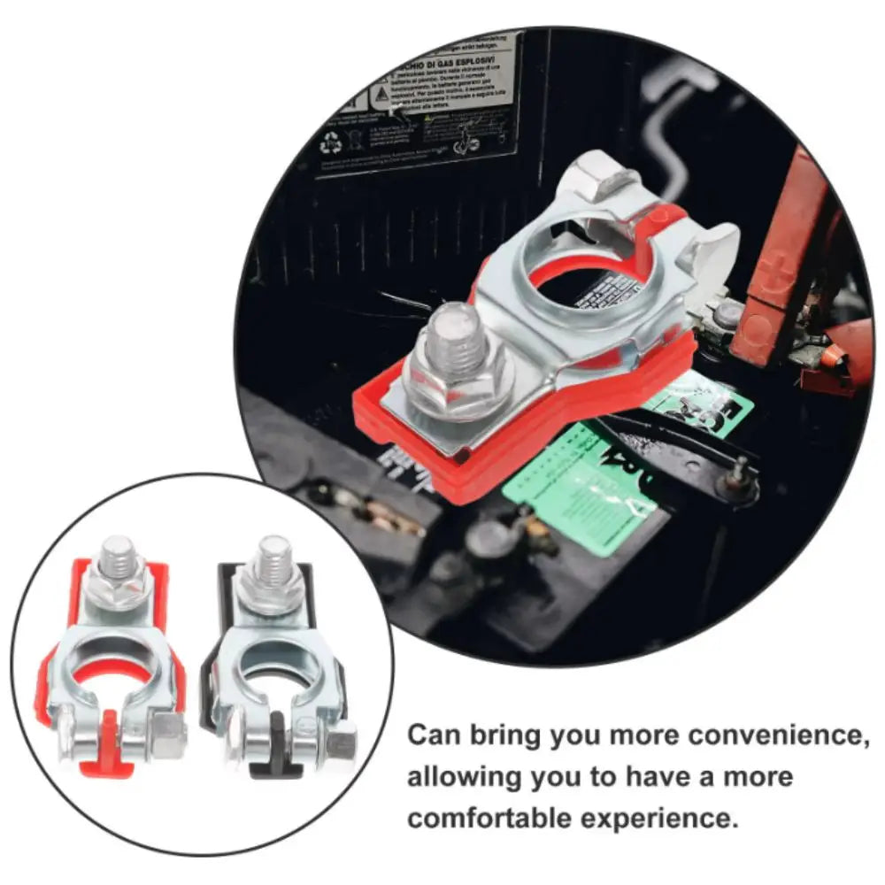 Post Battery Terminals Positive Negative Universal Wire Cable Clamp Zpaxo