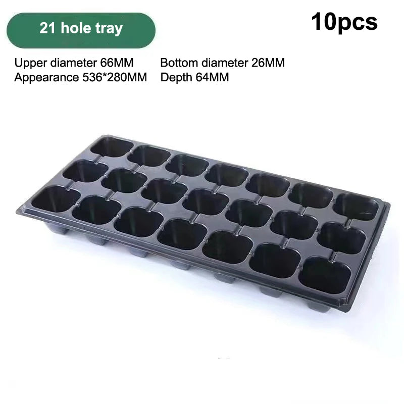 10 Plastic Seedling Trays Garden Efficient Germination Ideal Flower Zpaxo 1