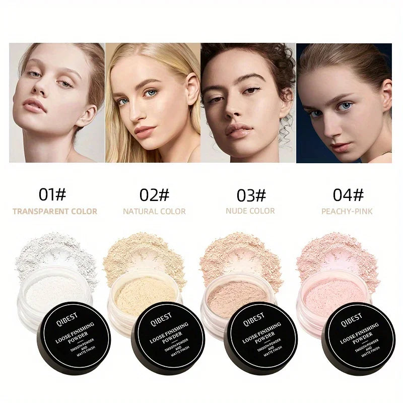 Matte oil control loose powder delicate not stuck powder matte oil control makeup setting Zpaxo
