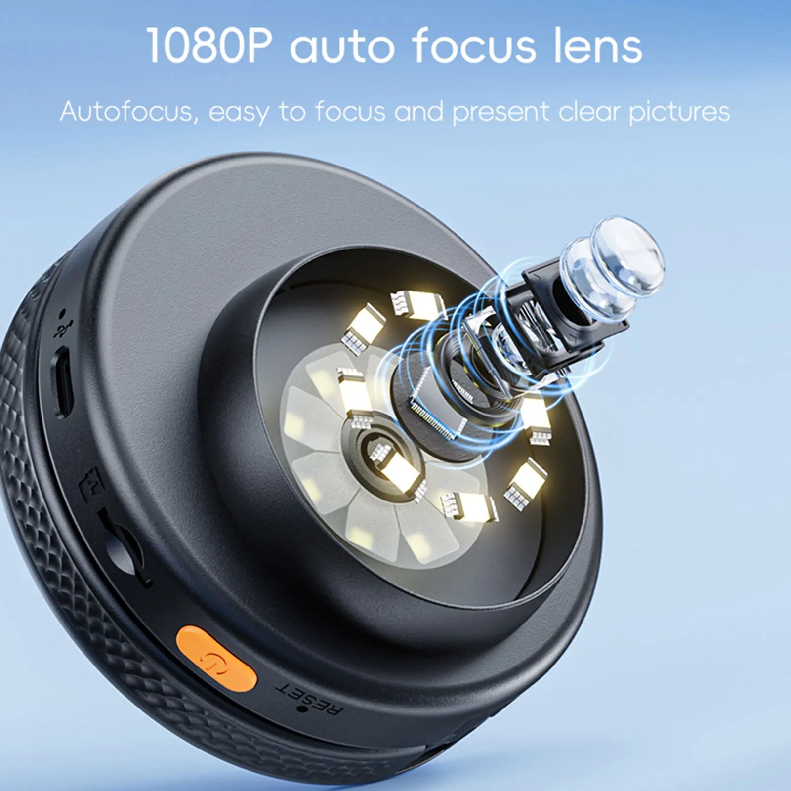 Handheld Digital Microscope 500X Magnification Magnifying Glass with IPS Screen and 3 Levels LED Light for Adults Kids Elderly
