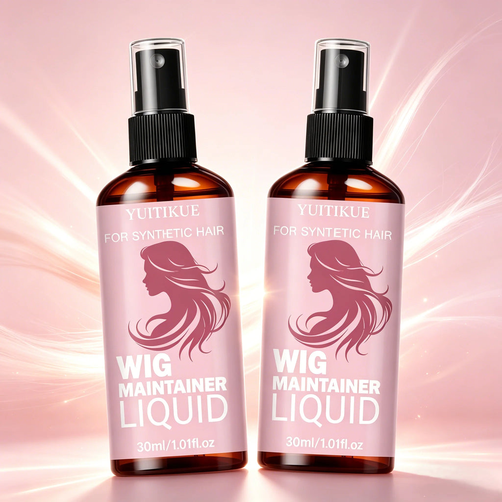 YUITIKUE Wig Detangler Spray for Smooth Shiny Synthetic Hair Wig Detangler Spray Zpaxo 2pc