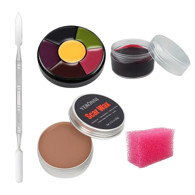Face Body Painting Palette SFX Makeup Kit-create Special Effect Stage Zpaxo 5pcsset-6SY-FL03