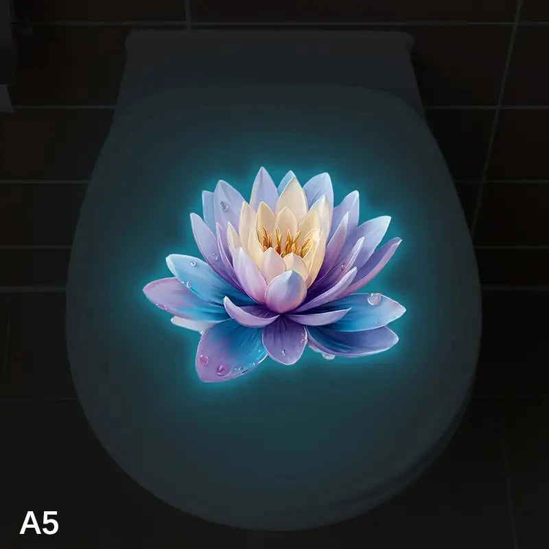 CMSelf-Adhesive Glow-in-the-dark Toilet Sticker Bathroom Lid Zpaxo A5