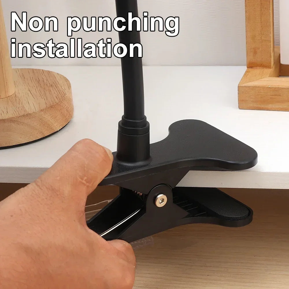 No Punching Portable Clip Mount Webcam Stand For Baby Monitor Camera Holder Home Flexible Twist Mounting Kit Attaches to Crib Zpaxo