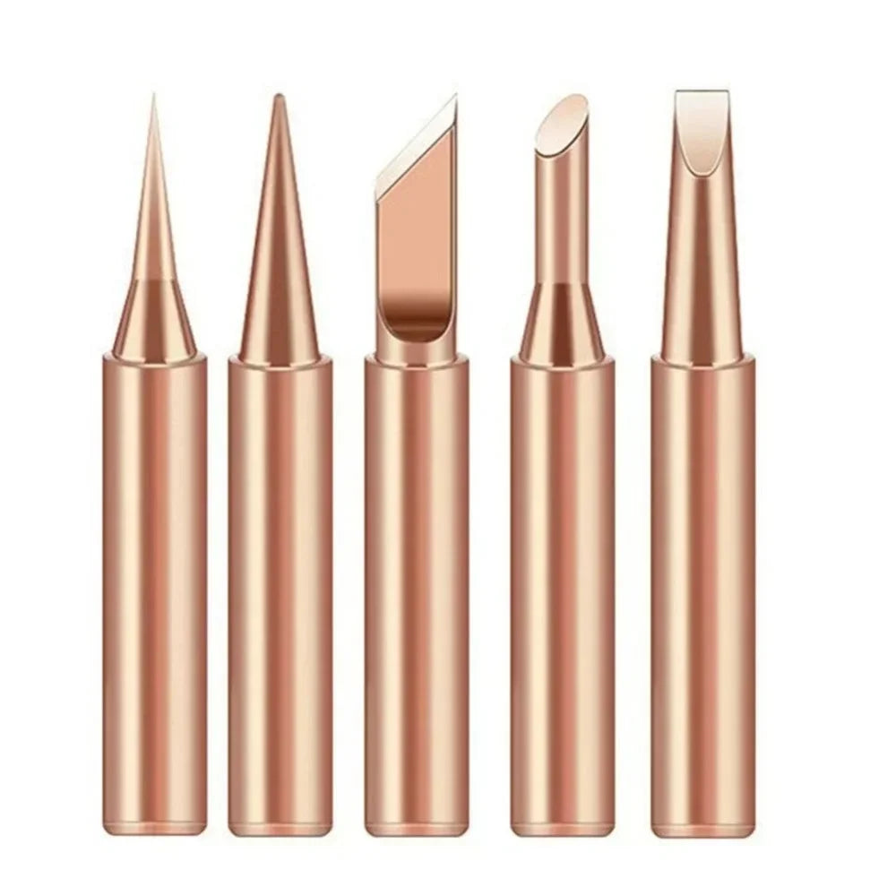 5-Pack Soldering Iron Tips I B K 3C 2.4D – Copper Welding Heads Soldering Iron Tips Zpaxo 1 Set