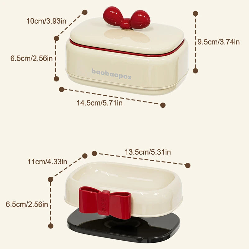 Portable Leakproof Soap Dish Lid Draining Layer Travel Bar Holder Zpaxo