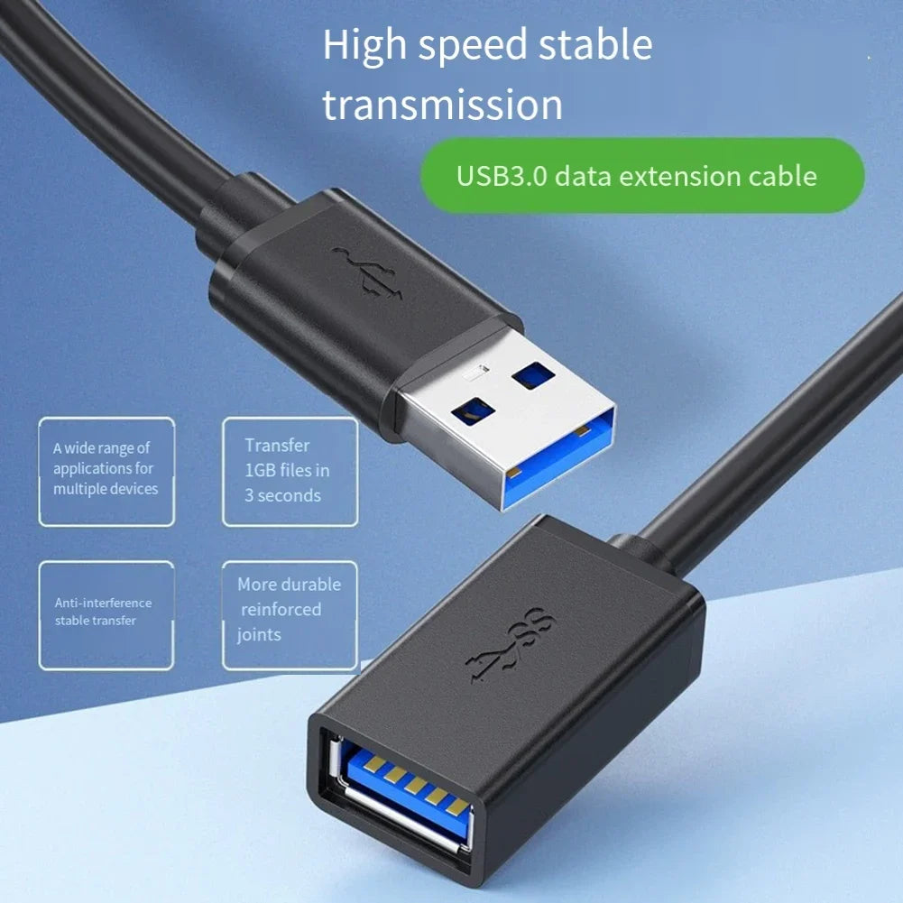 USB2 0 Extension Cable Male Female Data Suitable TV USB Mobile Hard Zpaxo