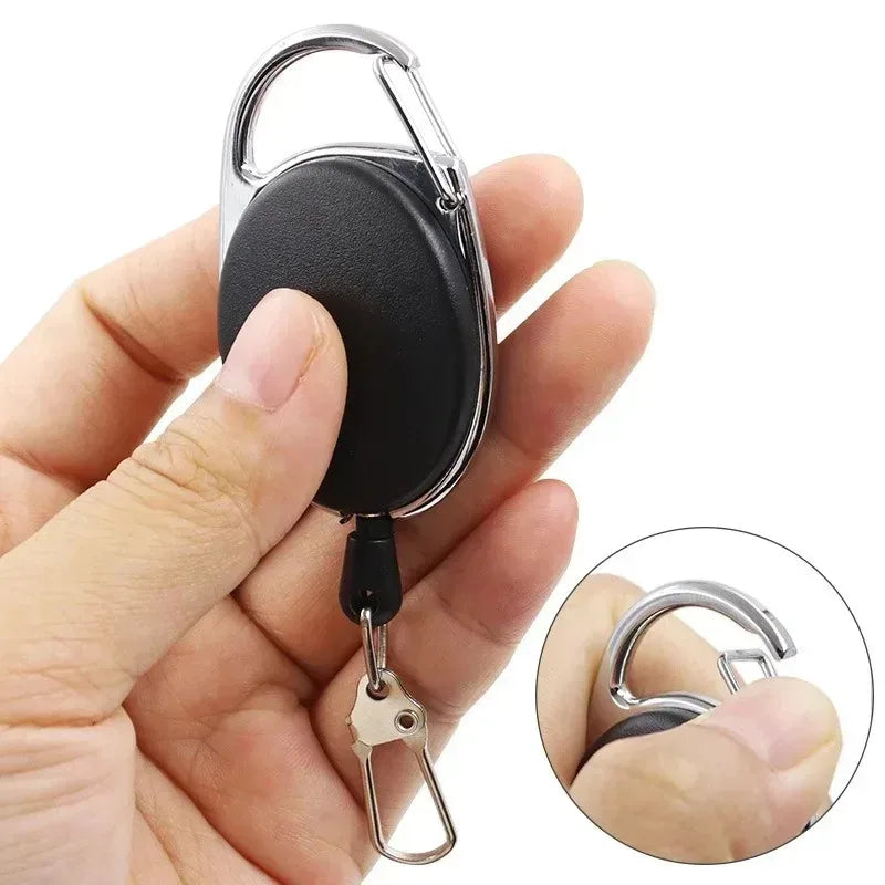 Retractable Keychain Badge Holder – ID Card & Key Ring Clip