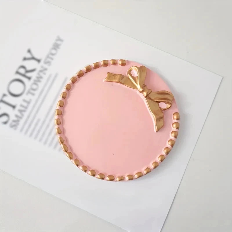 Circular Bow Jewelry Tray Necklace Earring Storage Display Prop