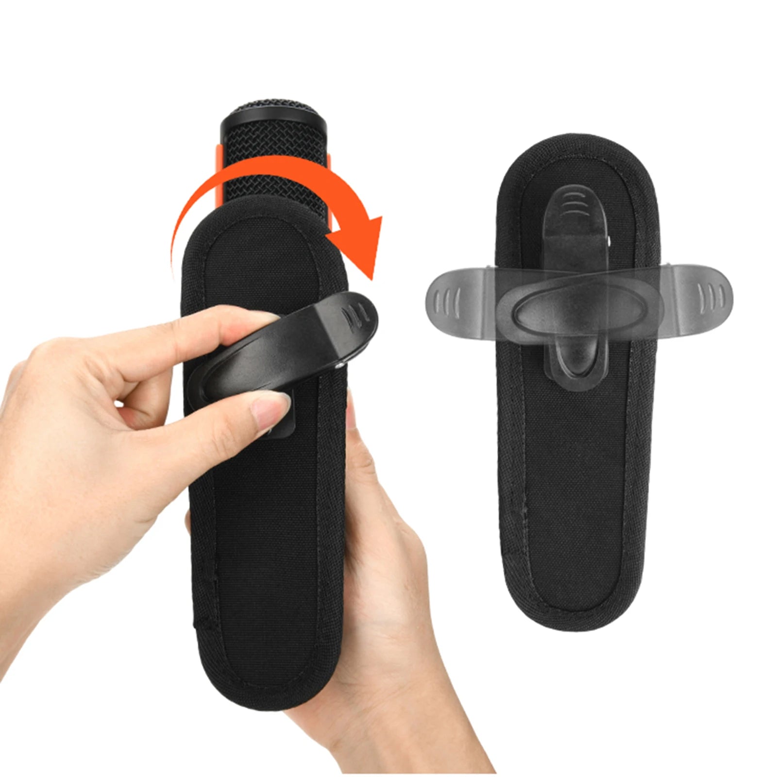 Waist Carrying Mic Pouch Nylon Microphone Storage Bag Universal Microphone Holder for Partybox Wireless Microphone Zpaxo