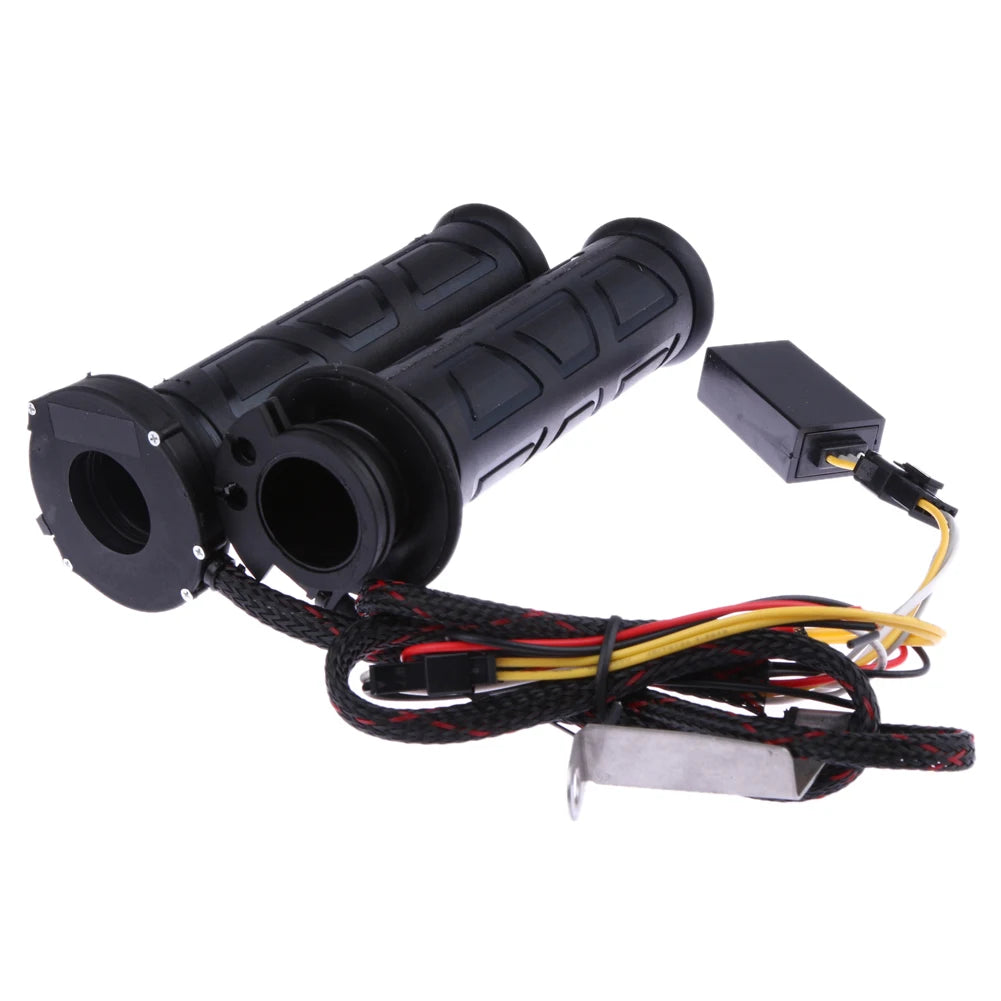 Motorcycle Warm Hands Grips Non-slip Handlebar Cover Heated Handle Sleeve Waterproof Electric Replacement Motorbike Accessories Zpaxo