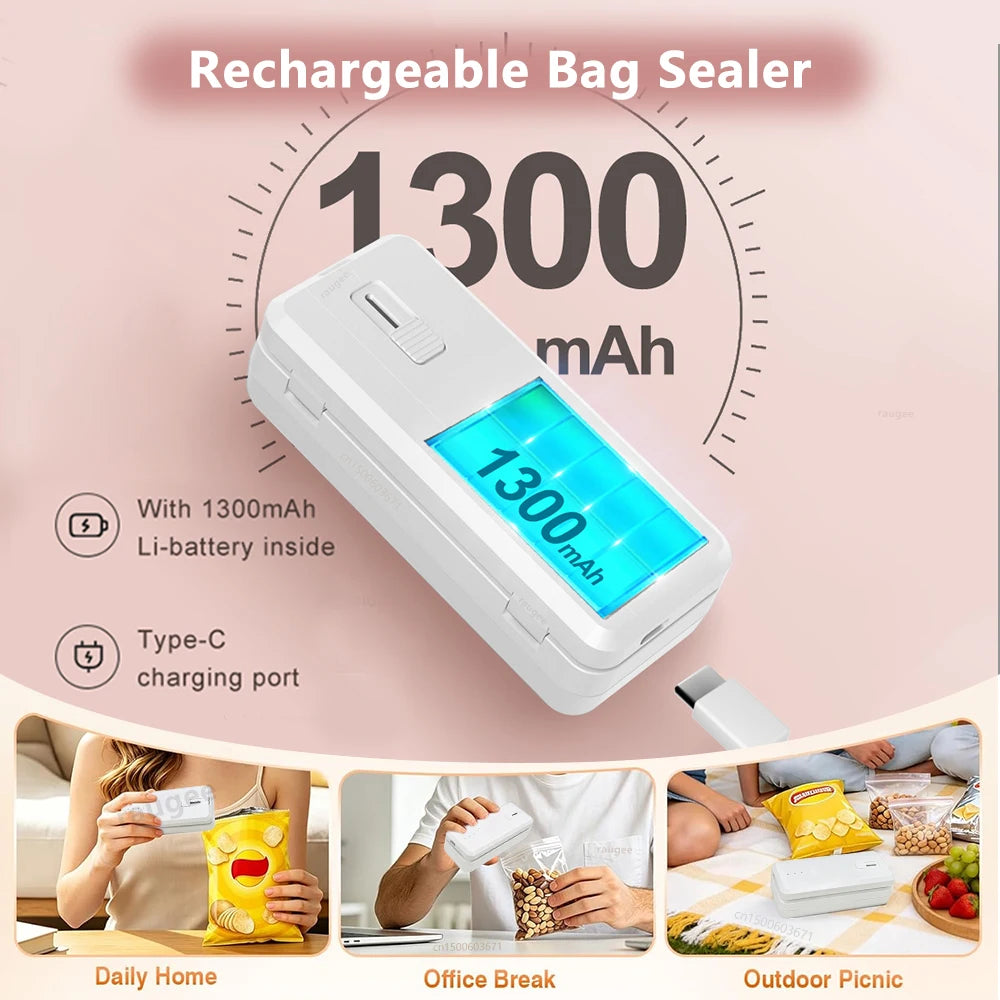 Mini Heat Sealer Portable Plastic Bag Sealing Machine Handheld