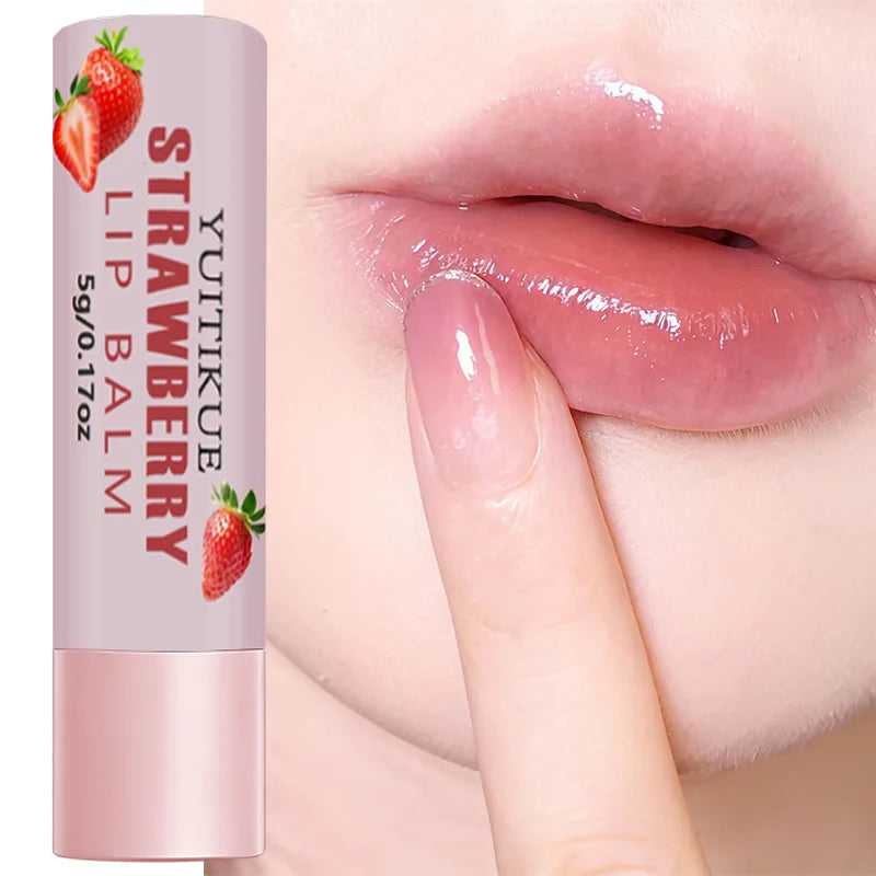 YUITIKUE Strawberry Lip Balm – Hydrating & Glossy Lips Lip Balm Zpaxo Default Title
