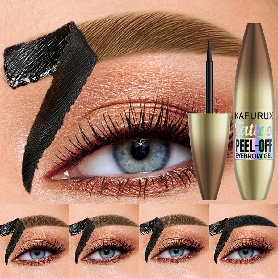 5 Easy Peel Off Eyebrow Gel Cream Types Waterproof Smudge-proof Sweat Zpaxo