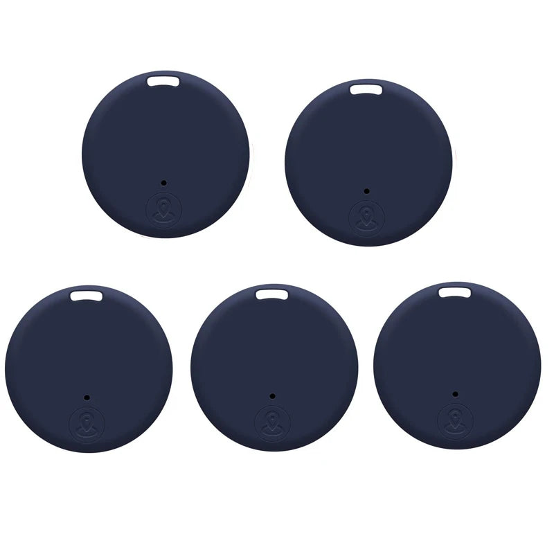 Bluetooth 5 0 Mini GPS Tracker Anti-lost Device Pet Kid Wallet Bag Zpaxo 5pcs Blue