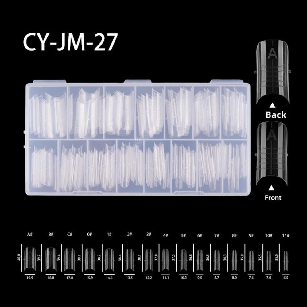 Gifts Transparent Toe Nail Molds Double-head Half Full Cover Manicure Zpaxo