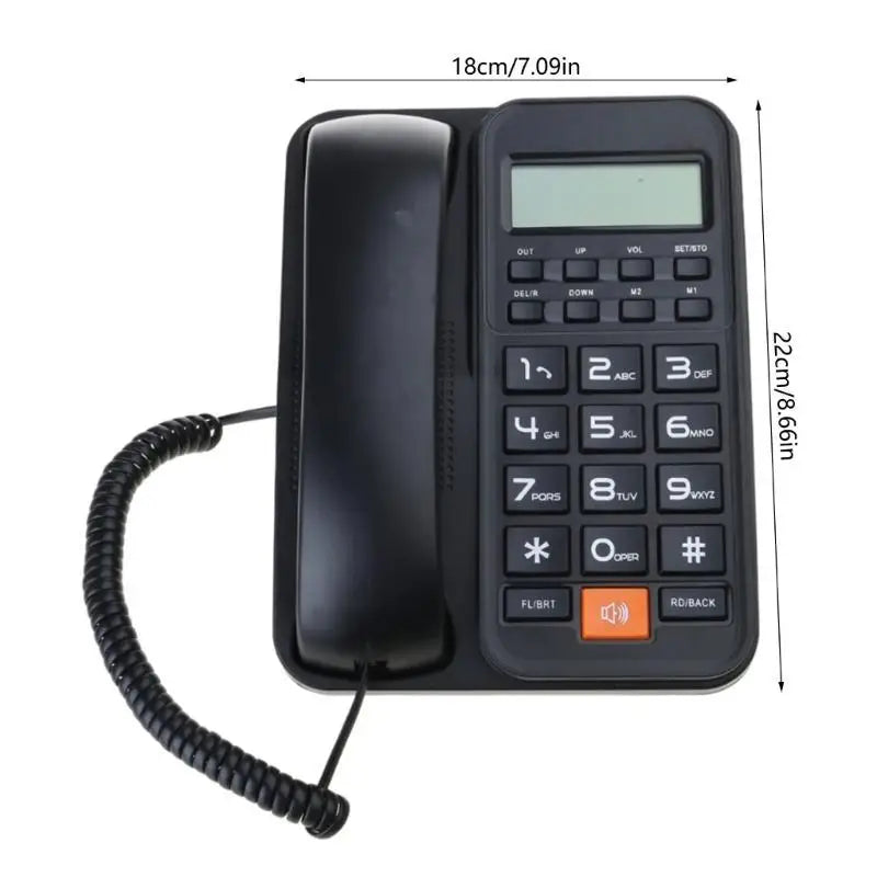652F Landline Telephone Desktop Fixed Caller Front Desk Zpaxo
