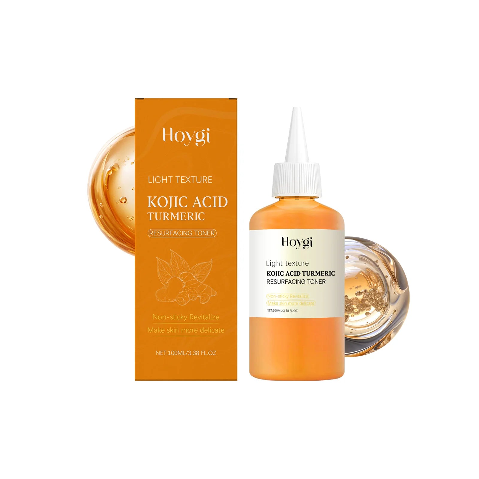 Hoygi Kojic Acid Turmeric Brightening Toner | Pore Minimizing Brightening Face Toner Zpaxo 100ml Boxed