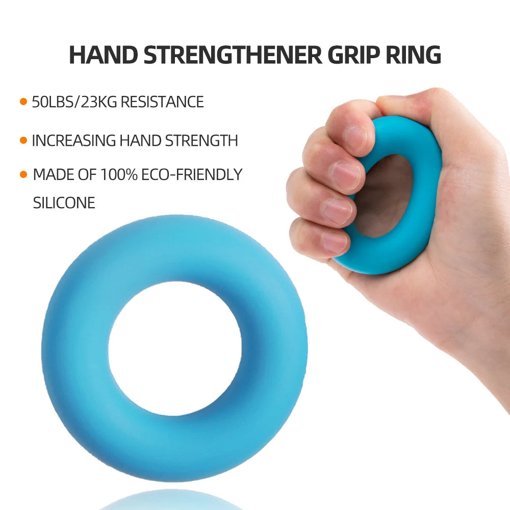 Hand Grip Gym Fitness Adjustable Count Set Finger Forearm Strength Muscle Recovery Gripper Exerciser Trainer Ball Decompression Zpaxo