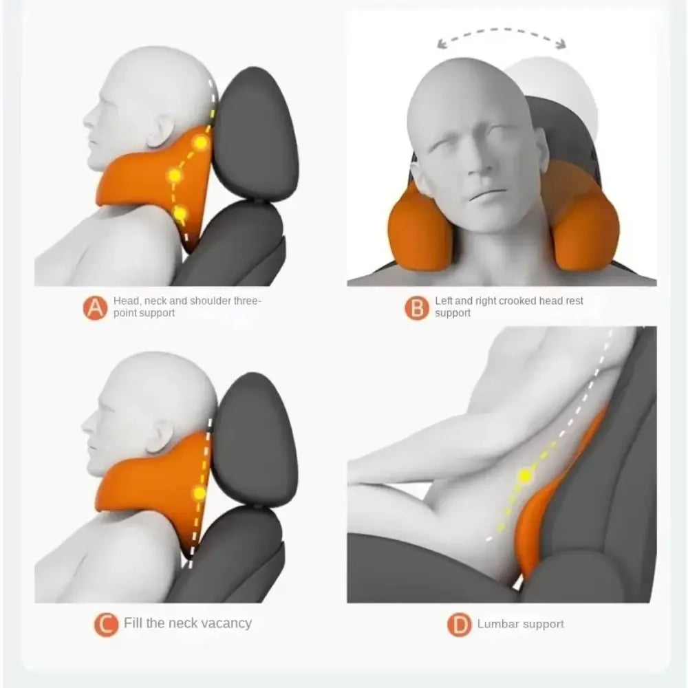 Ergonomic Car Neck Pillow Auto Seat Headrest Protector Interior Zpaxo