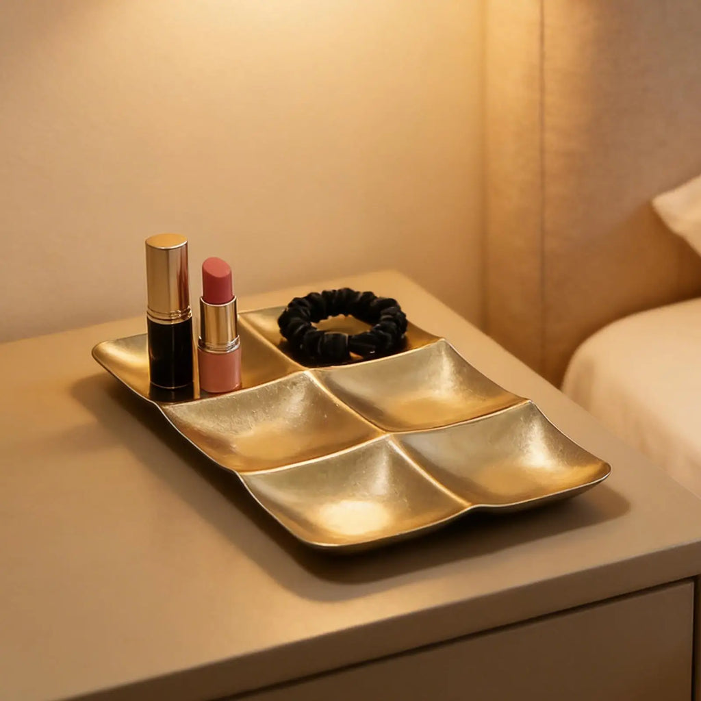 Snack Platter Portable Decorative Plate Tray Home Kitchen Living Room