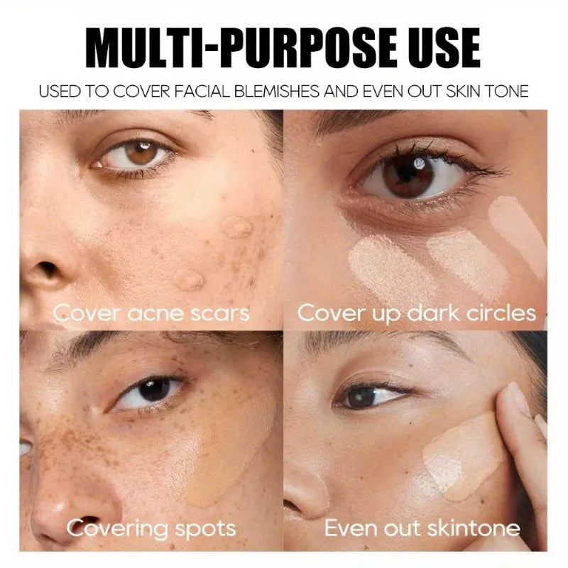 Moisturizing Concealer Cream Full Cover Acne Mark Dark Circles Contour Concealer Makeup Palette Waterproof Lasting Face Makeup Zpaxo