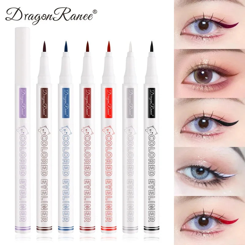 10 Colors Water-based Eyeliner Liquid Matte Red Quick-drying