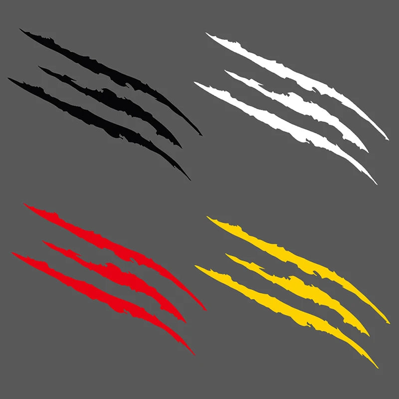 Car Styling Headlights Personalized Stickers Monster Claw Scratch