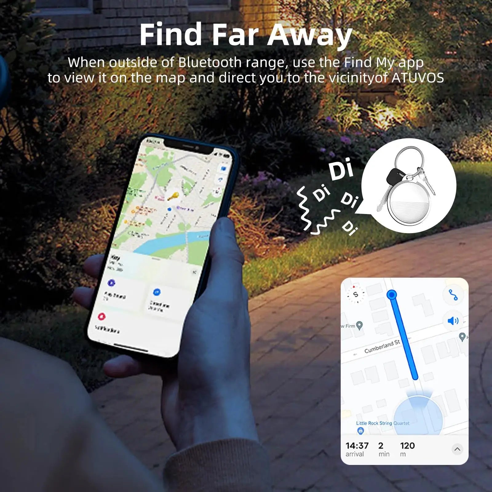 Mini GPS Tracker Apple Ios System Find My APP Air Tag Key Finder Bag