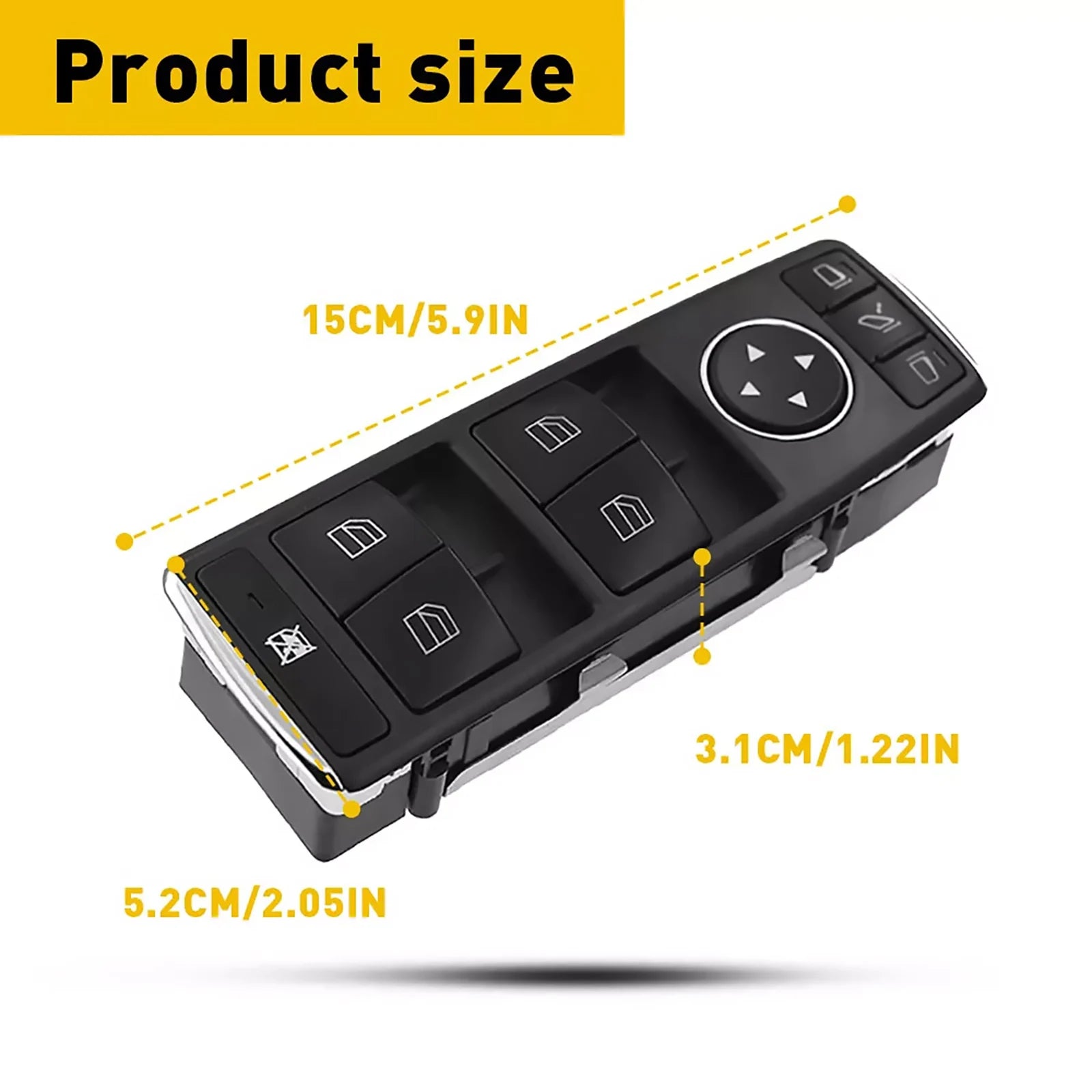 1669054400 Mercedes-benz Car Power Master Window Control Switch