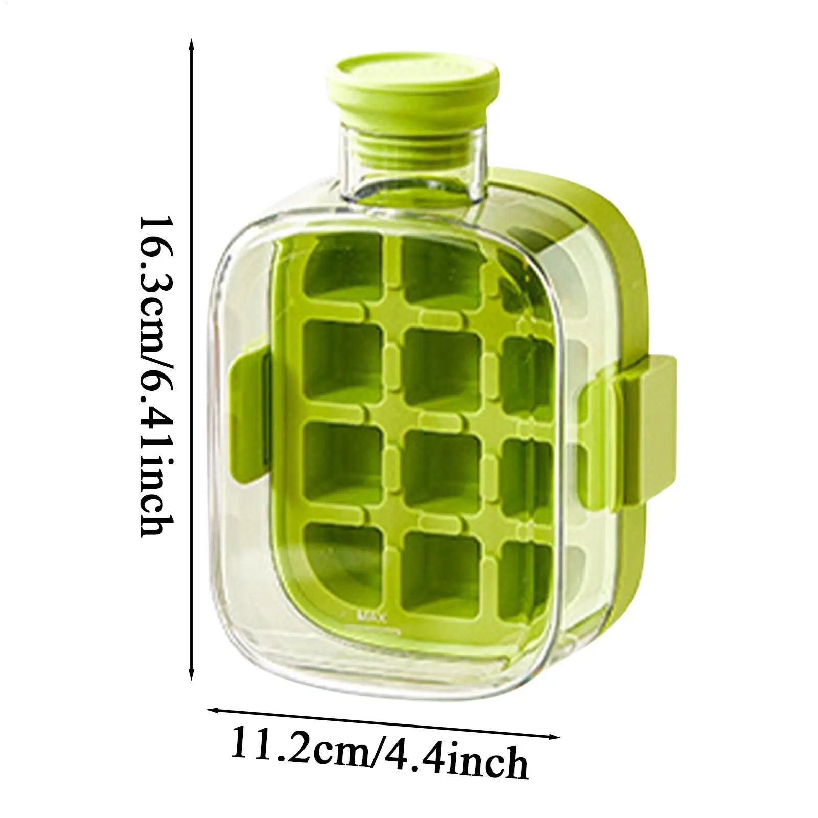 1 Water Bottle Ice Tray Reusable Straw Home Maker Kitchen Office