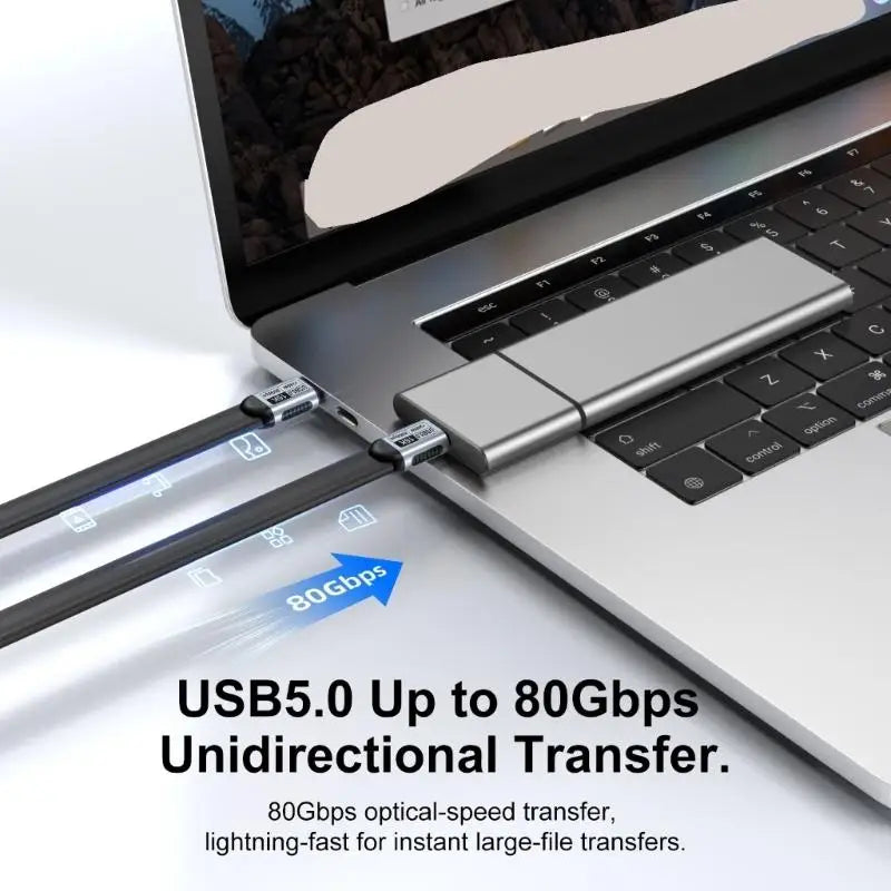 652F Fast Charging 240W USB C Data Cable TPE Aluminum Shell Transfer Zpaxo