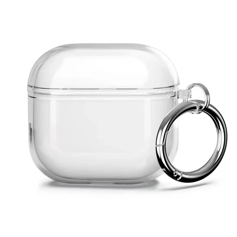 Transparent Case For AirPods 4 Headphones Soft TPU Clear Protective Case With Keychain For AirPods 4th Gen Earphones Accessories Zpaxo
