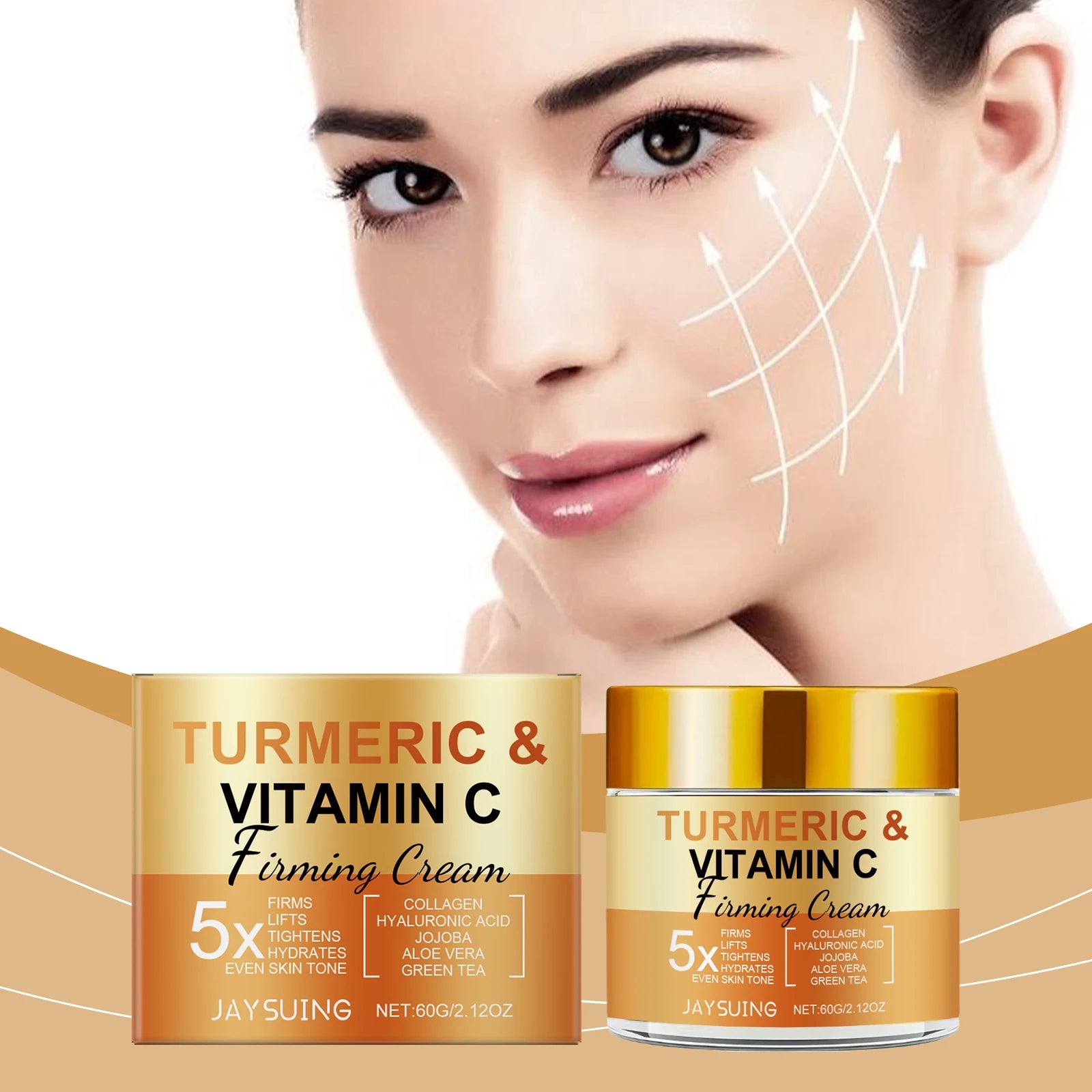 Turmeric Vitamin C Firming Face Cream – Anti-Aging 60g Anti-Aging Face Cream Zpaxo
