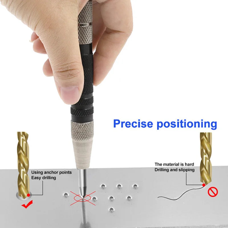 Automatic Centre Punch General Woodworking Metal Drill Adjustable Zpaxo