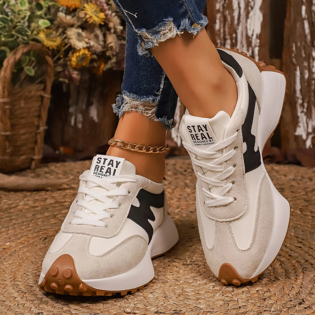 2025 New Women Anti-slip Sneakers Autumn Spring Casual Light Flat Sneakers Women Outdoor Brand Luxury Vulcanize Shoes Women Zpaxo