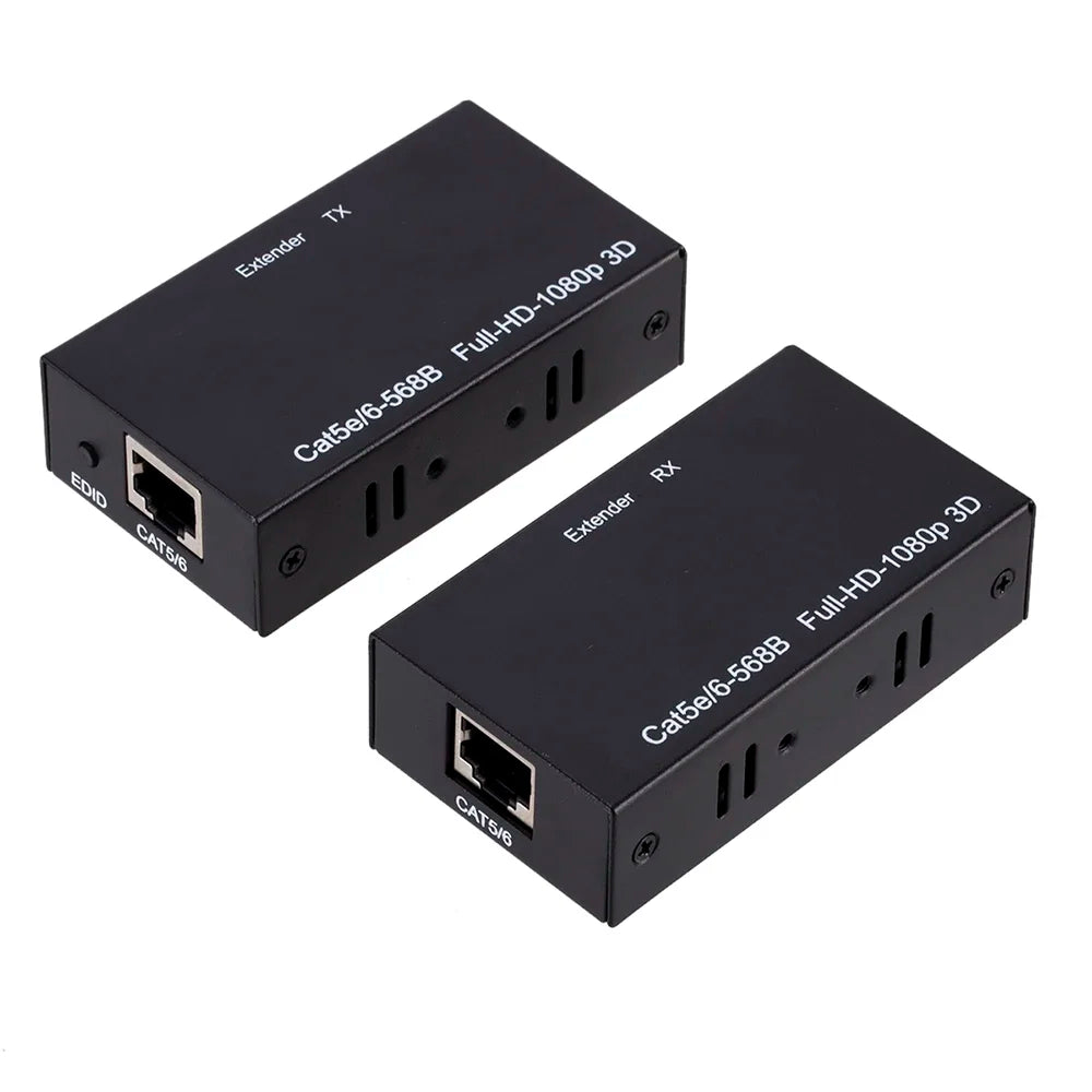 1080P Extender HDMI-compatible to RJ45 Ports Network Extender Over CAT5e / 6 UTP LAN 60M Extender for PS4/Xbox TV Box PC Laptop Zpaxo