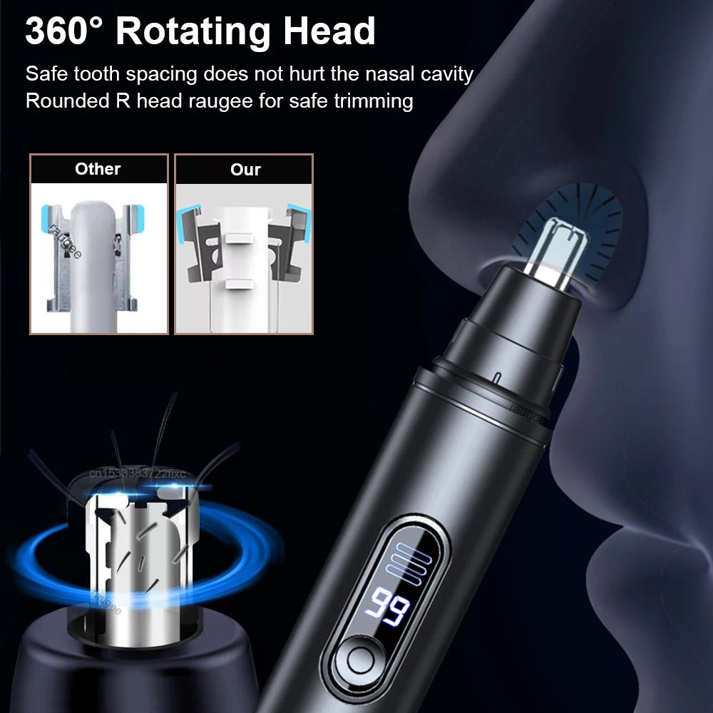 Nose Hair Trimmer Mini Portable Electric Clipper Rechargeable