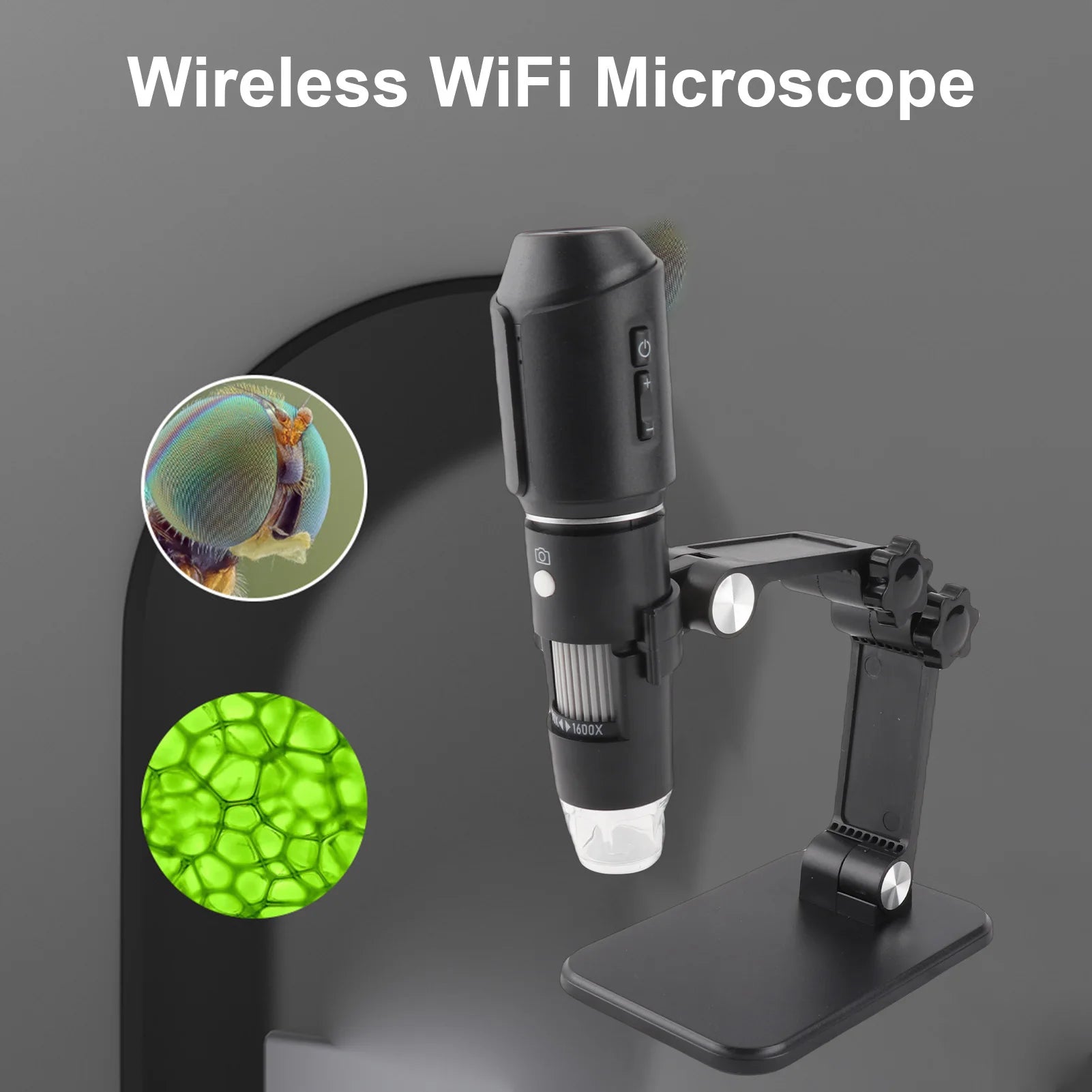 Portable Wifi Digital Microscope 50X-1600X Handheld LED Magnifier 2MP