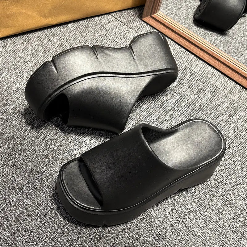 Thick Sole Sandals Women Home Platform Slippers EVA Non Slip Beach