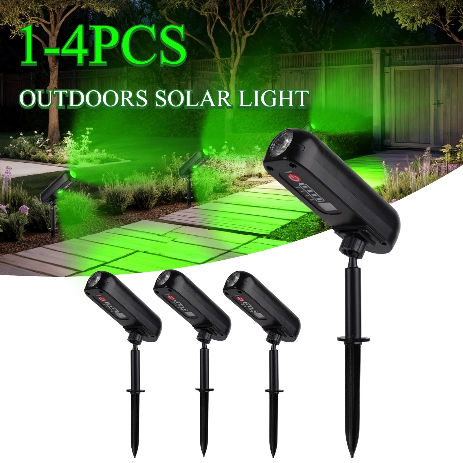 Solar LED Light Outdoor Wall IP65 3000K Garden Spotlights Uplights Zpaxo