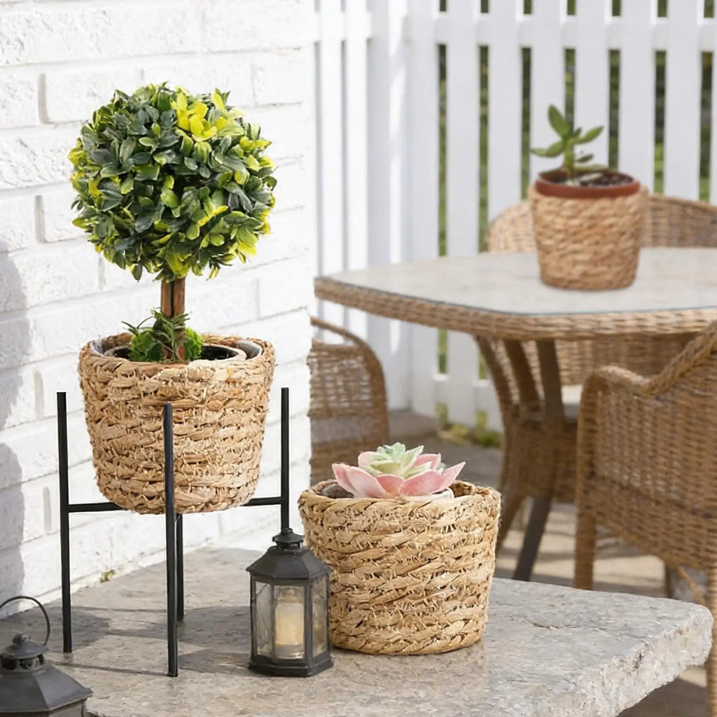 Basket Planter 3 Leak-proof Waterproof Lining Outdoor Patio Porch