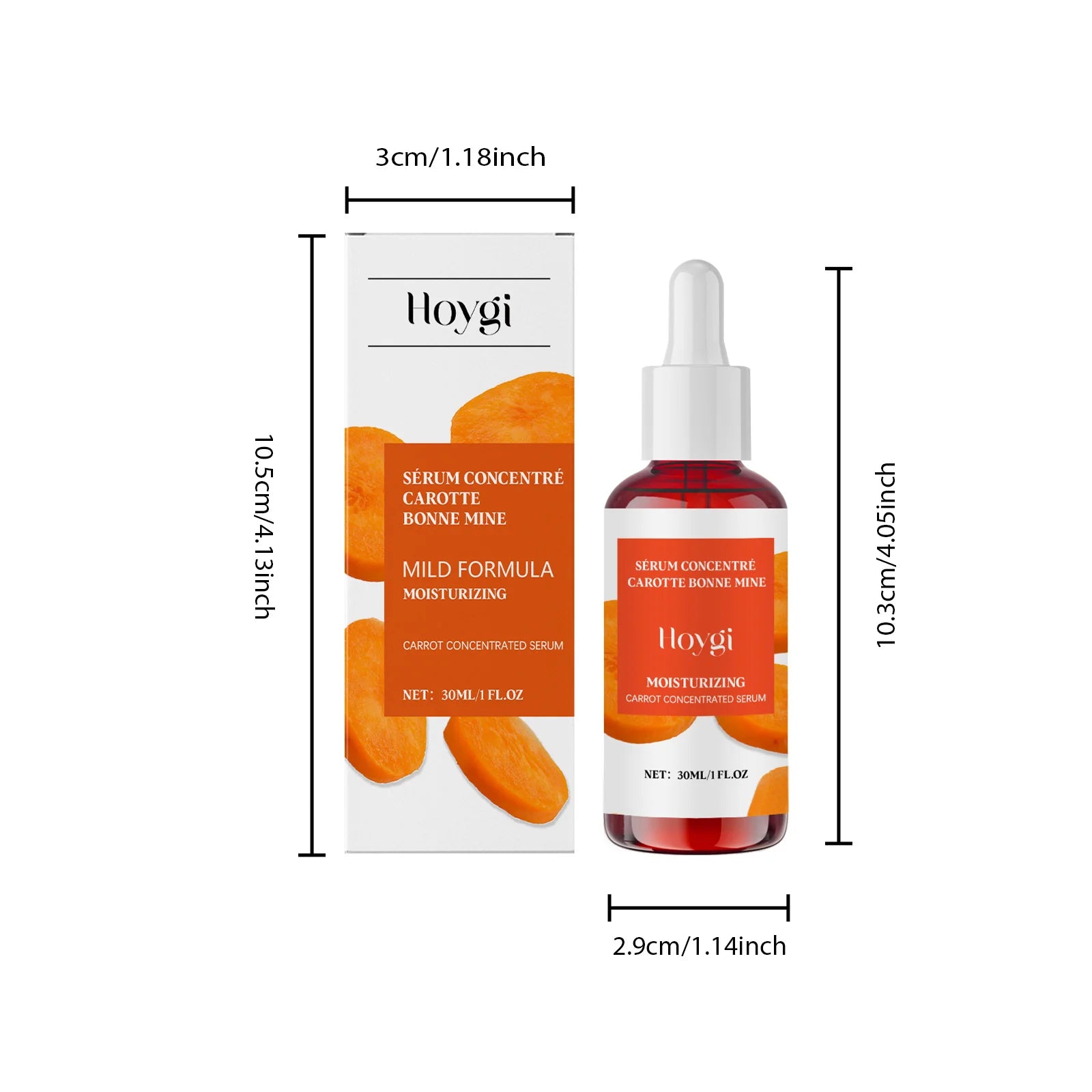 Hoygi Hyaluronic Acid & Vitamin C Brightening Face Serum Brightening Face Serum Zpaxo 30ml Boxed