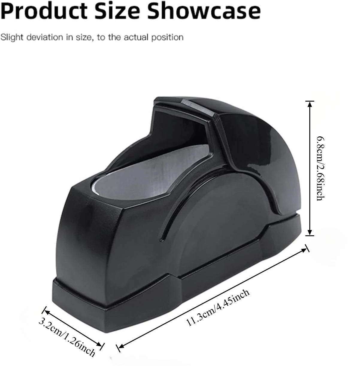 Car Ashtray Cup Holder – Windproof Sealed Lid | Black 1-2 Pack
