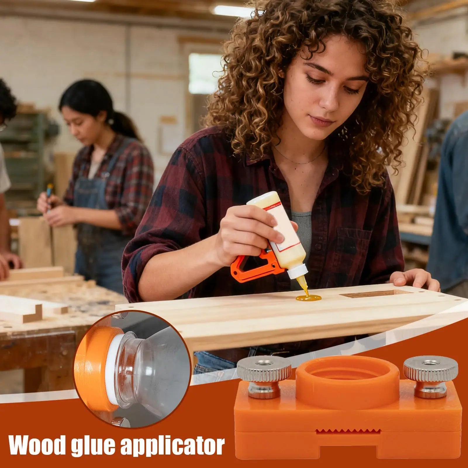 Glue Applicator for Woodworking Banding Edge Adhesive Roller Edge Banding Glue Applicator for Woodworking Outdoor Repair Crafts Zpaxo