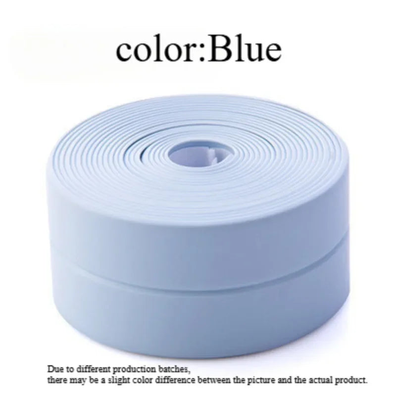 1 Roll of Waterproof White PVC Self-Adhesive Tape - Perfect for Bathroom, Sink & Kitchen - Super Strong Stickiness! Zpaxo Blue 3.2m 2.2cm