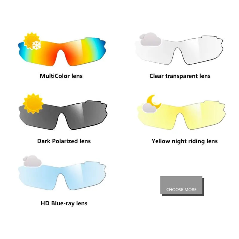 Riding Cycling Sunglasses Mtb Polarized Sports Cycling Glasses Goggles Bicycle Mountain Bike Glasses Men's Women Cycling Eyewear Zpaxo